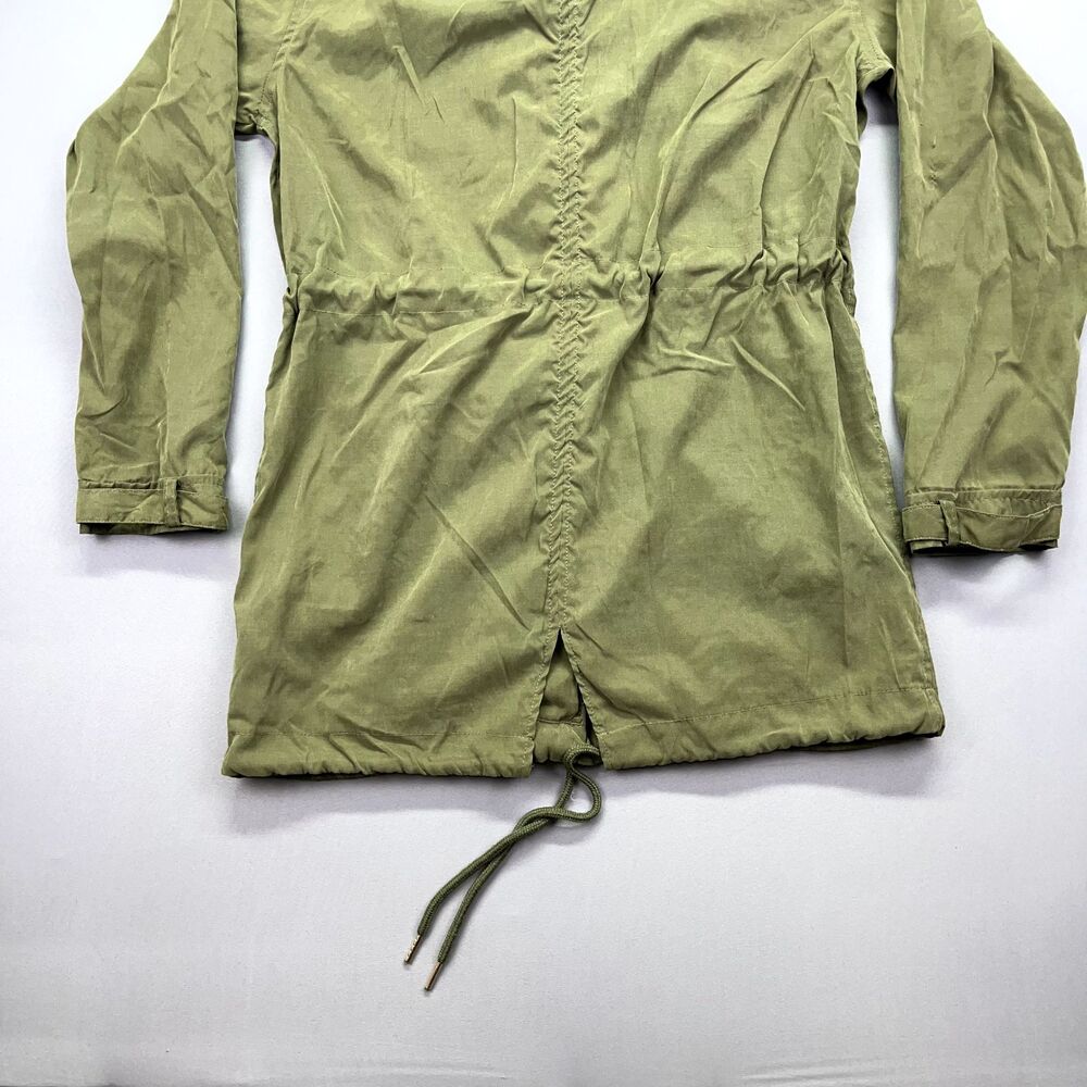 Iris Green Utility Jacket Hooded Womens M Anorak Parka Military Trench Gorpcore - Picture 16 of 16